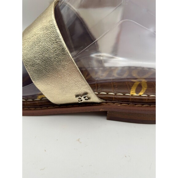 Sam Edelman Women's Haydee Slide Sandals Shoes Gold 5.5 Medium BHFO 9209 - Picture 5 of 7